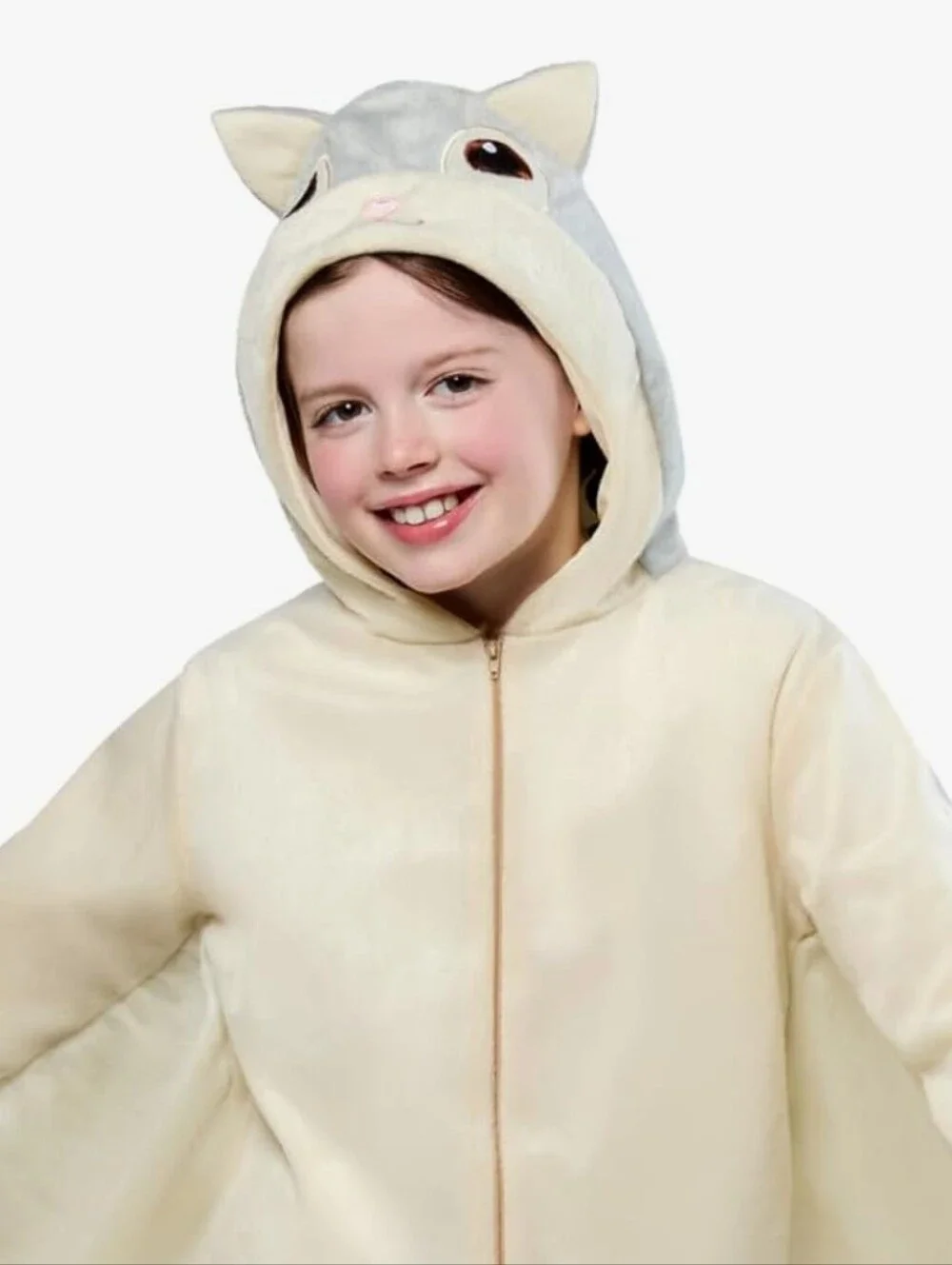 NWT Rubies FLYING Squirrel Hooded Costume/ Onesie with Winged Sleeves Sz 6/8